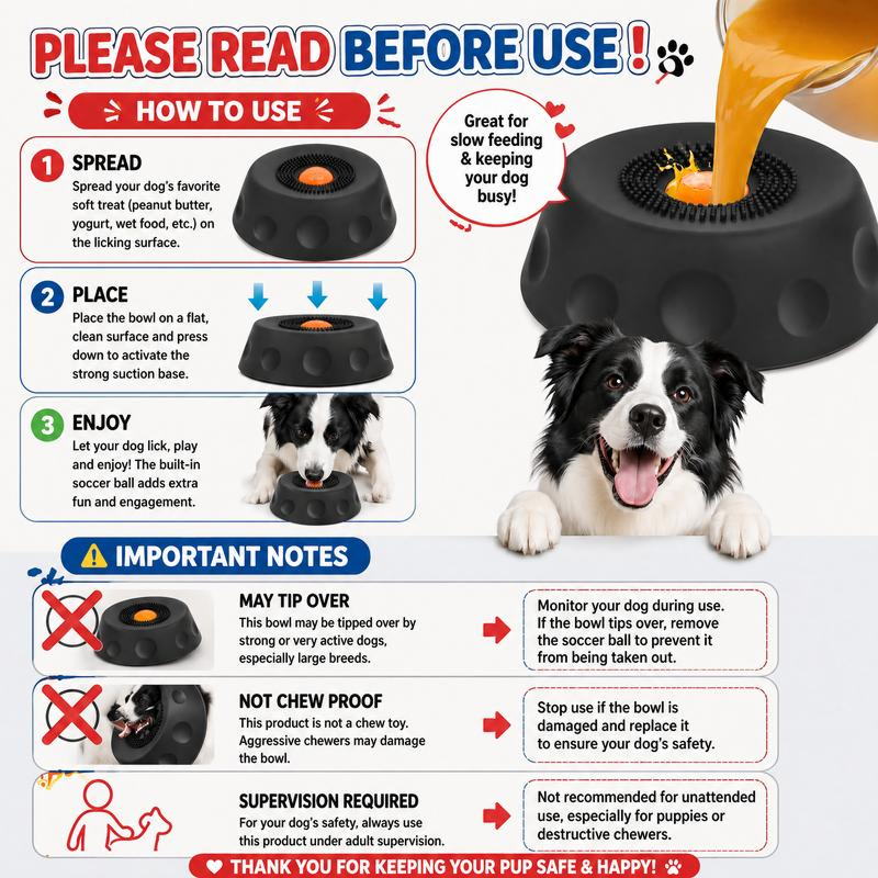 Suction Slow Feeder Dog Bowl